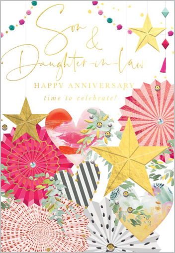 Picture of SON & DAUGHTER IN LAW ANNIVERSARY CARD